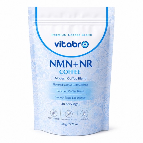 Vitabro NMN + NR Coffee 150 g - 30 Servis Şekersiz Modern Kahve Karışımı