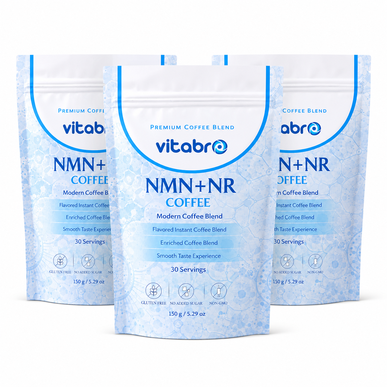 Vitabro NMN + NR Coffee 150 g - 30 Servis Şekersiz Modern Kahve Karışımı