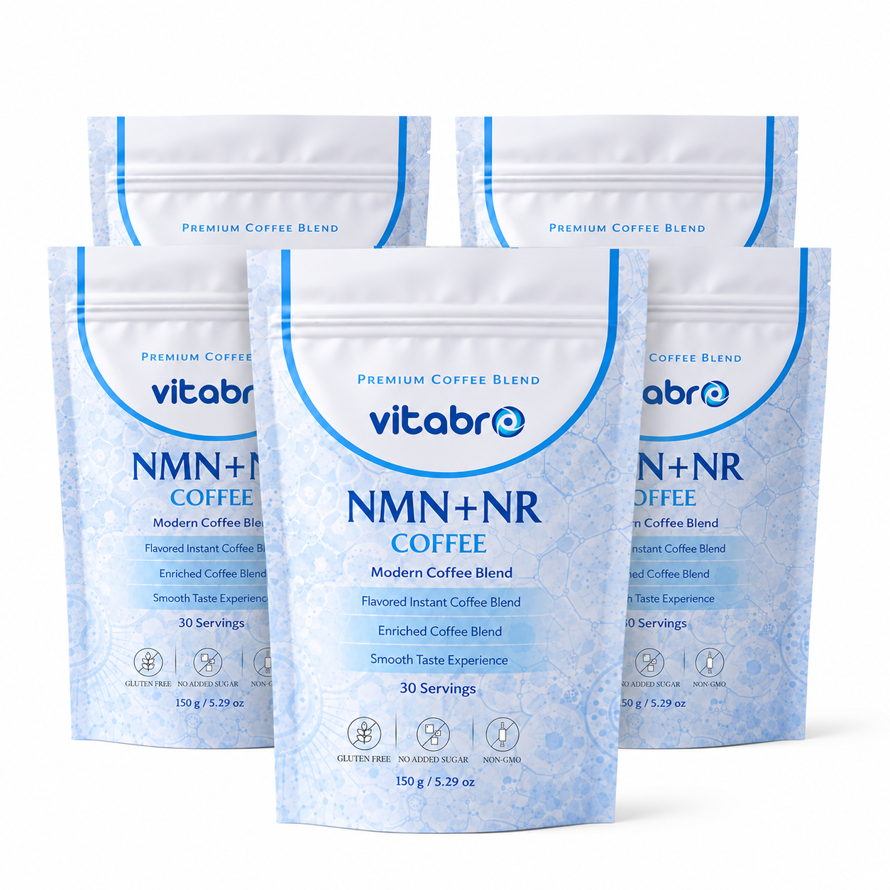 Vitabro NMN + NR Coffee 150 g - 30 Servis Şekersiz Modern Kahve Karışımı
